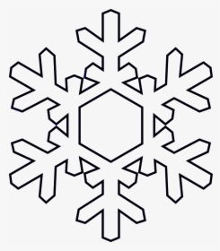 Transparent Black Snowflake Png - Snowflake Clipart Black And White, Png Download, Transparent PNG