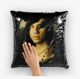 Vin Diesel As The Mona Lisa ﻿sequin Cushion Cover - Vin Diesel, HD Png Download, Transparent PNG