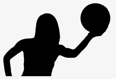 Transparent Girl Basketball Player Silhouette Png - เงา สี ดำ, Png Download, Transparent PNG