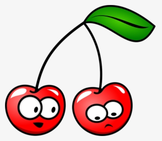 Cherry Clipart Chery - Cartoon Cherries With Faces, HD Png Download, Transparent PNG
