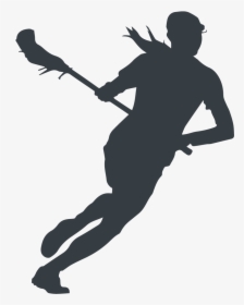 Active Safe Athlete - Female Lacrosse Player Silhouette, HD Png Download, Transparent PNG