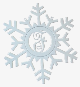 Snowflake Monogram White Sparkle - White Snowflake Png Transparent, Png Download, Transparent PNG