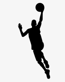 Basketball Player Silhouette Png - Transparent Basketball Silhouette Png, Png Download, Transparent PNG
