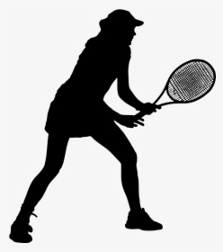 Check Out This Girls Tennis Summer Camp 2018 Flyer - Tennis Player Silhouette Png, Transparent Png, Transparent PNG