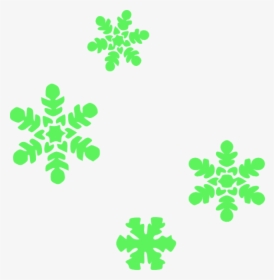 Snowflake Clipart Green Snowflake - Green Snowflake Clipart, HD Png Download, Transparent PNG