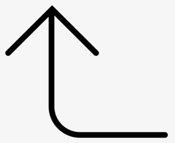 Curve Thin Up Arrow - Arrow Pointed Curved Up Png, Transparent Png, Transparent PNG