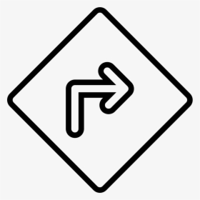 Turn Right White Arrow - White Turn Right Arrow Sign Png, Transparent Png, Transparent PNG