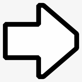 Arrow Pointing Right White, HD Png Download, Transparent PNG