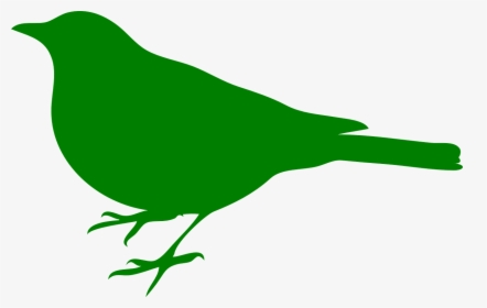 Songbird Clipart Green Bird - Bird Silhouette Clip Art, HD Png Download, Transparent PNG