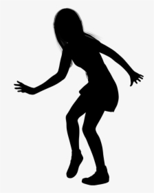 Silhouette, Girl, Woman, Young, Teenager, Dance - Transparent Silhouette Of Girl Png, Png Download, Transparent PNG