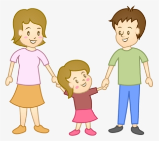 Thumb Image - Family Of 3 Cartoon, HD Png Download, Transparent PNG