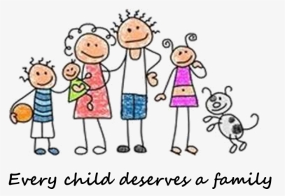 Cute Family Clipart , Png Download - Funny Family Picture Cartoon, Transparent Png, Transparent PNG