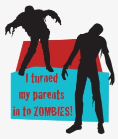 Saltine - Crackers - Clipart - Walking Dead Zombie Silhouette, HD Png Download, Transparent PNG