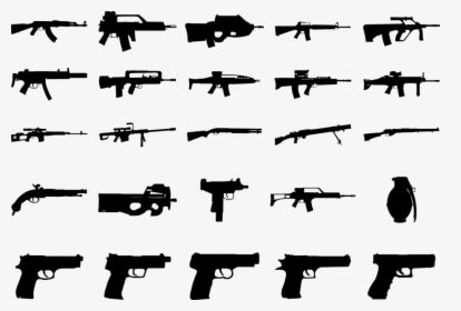 Armas De Fuego, Armas, Escopeta, Pistola, Rifle - Gun Silhouettes, HD Png Download, Transparent PNG