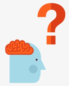 Brain Dude Question Mark - Question Mark Png Brain, Transparent Png, Transparent PNG