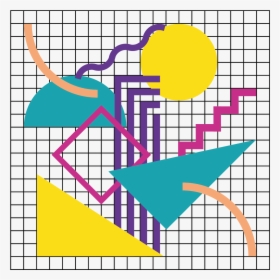 Clip Art 80s Color Scheme - Memphis Pattern 80s, HD Png Download, Transparent PNG