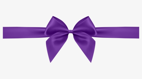 Lavender Ribbon Png - Purple Bow And Ribbon Png, Transparent Png, Transparent PNG