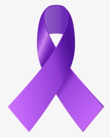 Purple Awareness Ribbon Png Clip Art - Purple Awareness Ribbon Png, Transparent Png, Transparent PNG