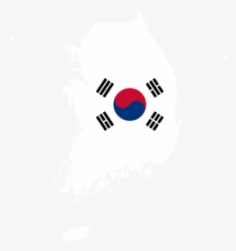 South Korea Map Outline Png - South Korea Flag, Transparent Png, Transparent PNG