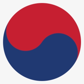 Free North Korea Free Flag Of South Korea Free Taiko - Red And Blue Yin Yang, HD Png Download, Transparent PNG