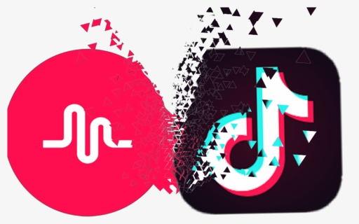 #tiktok #logo #farbverlauf #umriss #gemalt - Pink Tik Tok Logo, HD Png ...