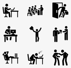 Day In The Office Pictograms - Out Of Office Pictogram, HD Png Download, Transparent PNG