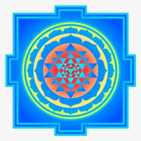 Sri Yantra For Meditation Painted, HD Png Download, Transparent PNG