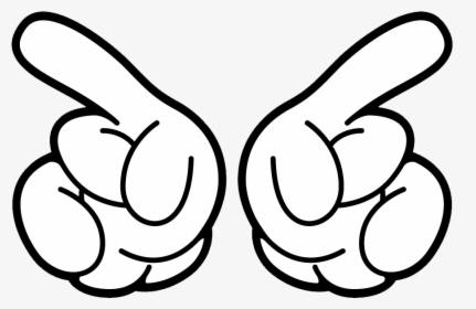 Transparent Mickey Ears Clipart - Mickey Mouse Hand Png, Png Download, Transparent PNG