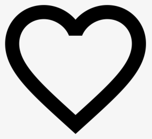 Transparent Coeur Png - Heart Clipart Black And White, Png Download, Transparent PNG