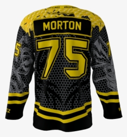 Killer Bees Black Custom Hockey Jersey - Sweater, HD Png Download, Transparent PNG