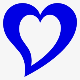 3d Blue Heart Outline Png, Transparent Png, Transparent PNG