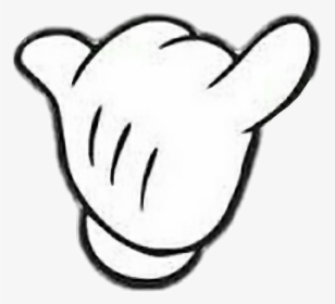 #hand #mickey #mouse #mickeymouse #tumblr #hawaii - Mickey Mouse Hand Drawing, HD Png Download, Transparent PNG