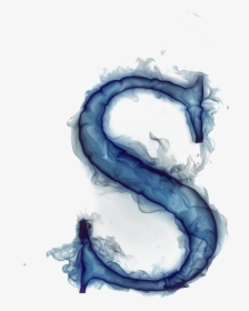 Smoke Letters Png - Blue Smoke Letter S, Transparent Png, Transparent PNG