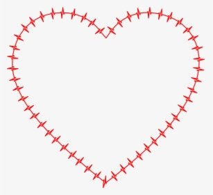 Heart Outline Clipart - Circle Of Hearts Outline, HD Png Download, Transparent PNG
