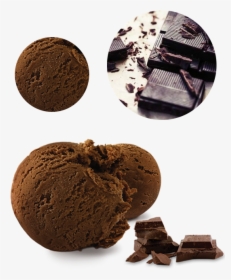 Dark Chocolate Ice Cream - Dark Chocolate Ice Cream Scoop, HD Png Download, Transparent PNG
