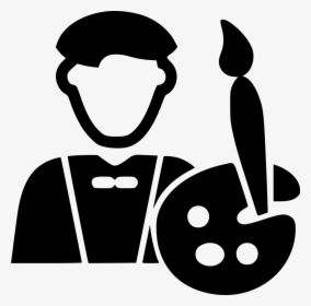 Artist Male - Painter Artist Icon, HD Png Download, Transparent PNG