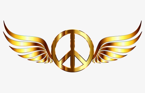 Peace Symbols Gold Computer Icons - Gold Peace Sign Png, Transparent Png, Transparent PNG