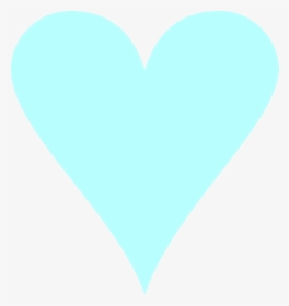 Light Blue Heart Transparent Background - Sky Blue Love Heart, HD Png Download, Transparent PNG