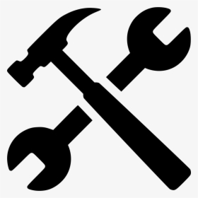 Spanners Hammer Tool - Hammer And Wrench Png, Transparent Png, Transparent PNG