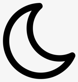 Png Icon Free - Outline Image Of Moon, Transparent Png, Transparent PNG