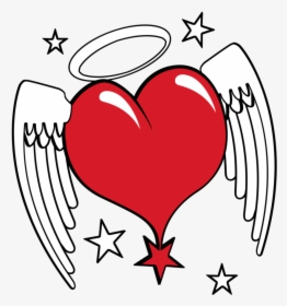 Thumb Image - Draw A Heart Angel, HD Png Download, Transparent PNG