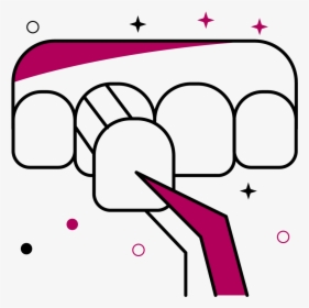Gum Drawing Front Tooth, HD Png Download, Transparent PNG