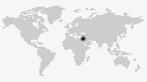 Transparent Mapa Mundi Png - World Map In Dots Png, Png Download, Transparent PNG