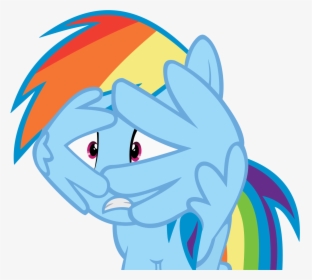 Rainbow Dash Wings Her Eyes Vector By Gturbo5 - Rainbow Dash Scared, HD Png Download, Transparent PNG