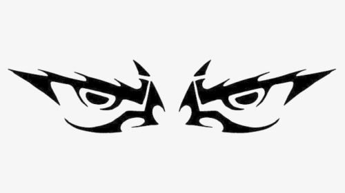 Eyes Evil Vector Transparent Png - Evil Eyes Clipart Black And White, Png Download, Transparent PNG