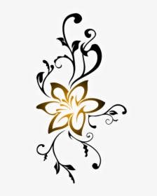 Tattoo Henna Art Mehndi - Tribal Flower Tattoo Png, Transparent Png, Transparent PNG