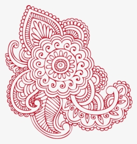 Clip Art Mehndi Flower - Transparent Background Henna Png, Png Download, Transparent PNG