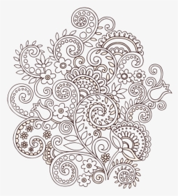 Tattoo Paisley Flower Vine Twining Illustration Vector - Ornament Flower Pattern, HD Png Download, Transparent PNG
