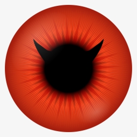 Free Vector Red Iris With Devil Pupil Clip Art - Red Devil Eyes Png, Transparent Png, Transparent PNG