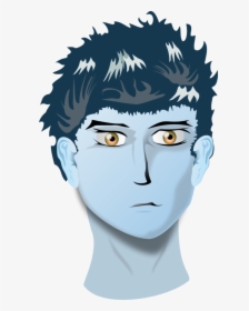 Head Of Boy With Blue Eyes - Use A Nasal Spray, HD Png Download, Transparent PNG
